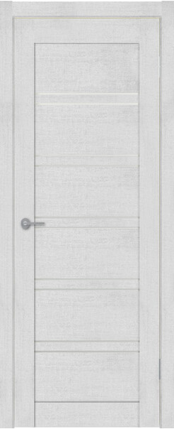 Межкомнатная дверь  TexStyle TS5 ДО, массив + МДФ, экошпон на основе ПВХ, 800*2000, Цвет: Лорэт белый, мателюкс матовое