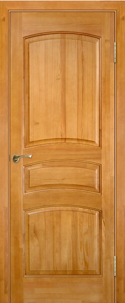 Межкомнатная дверь  Массив сосны Модель №16 ДГ, массив сосны, лак, 800*2000, Цвет: Светлый лак, нет