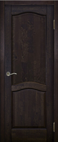 Межкомнатная дверь  Массив ольхи Лео м. ДГ, массив ольхи, лак, 800*2000, Цвет: Венге, нет