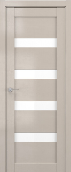 Межкомнатная дверь  DEFORM V V16, массив + МДФ, экошпон на основе ПВХ, 800*2000, Цвет: Стоун вуд, Lacobel белый лак