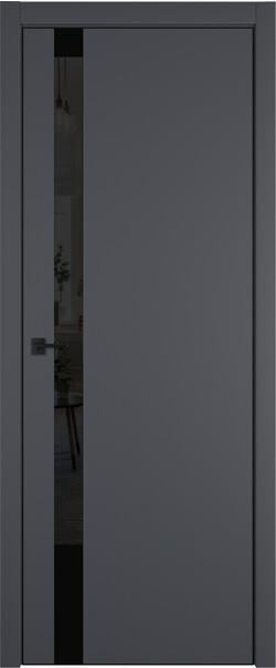 Межкомнатная дверь  Urban  1 SV, МДФ + ХДФ, экошпон (полипропилен), 800*2000, Цвет: Onyx, Lacobel черный лак