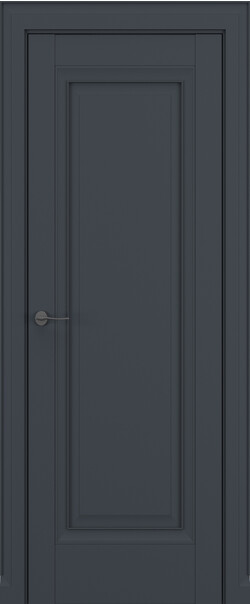 Межкомнатная дверь  Classic Baguette Неаполь ДГ Baguette B1, массив + МДФ, Полипропилен RENOLIT, 800*2000, Цвет: Графит Премьер Мат, нет