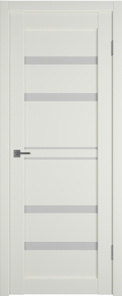 Межкомнатная дверь  Emalex E26 ДО, массив + МДФ, экошпон (полипропилен), 800*2000, Цвет: MidWhite, white cloud