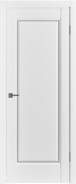 Межкомнатная дверь  Emalex E1 ДО, массив + МДФ, экошпон (полипропилен), 800*2000, Цвет: Ice, Fly White cloud