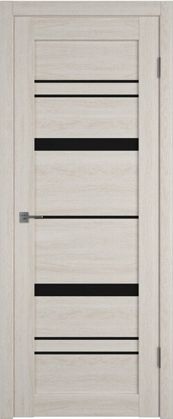 Межкомнатная дверь  Atum Pro  Х25 Black Gloss, массив + МДФ, экошпон+защитный лак, 800*2000, Цвет: Scansom Oak, black gloss