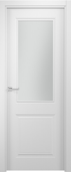 Межкомнатная дверь  Современные двери Норд ПО, МДФ, экошпон, 800*2000, Цвет: Белый шелк, матовое (мателюкс, сатинато)