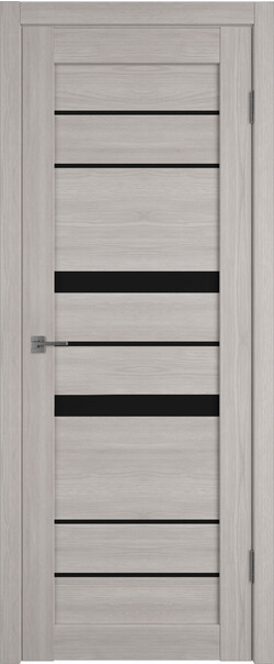 Межкомнатная дверь  Atum Pro  Х30 Black Gloss, массив + МДФ, экошпон+защитный лак, 800*2000, Цвет: Stone Oak, black gloss