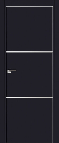 PROFILDOORS, E 2E, массив + МДФ, unilack, 750*2000, Цвет: Черный матовый
