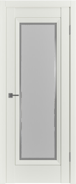 Межкомнатная дверь  Emalex EN1 ДО, массив + МДФ, экошпон (полипропилен), 800*2000, Цвет: MidWhite, Art Cloud