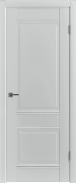 Межкомнатная дверь  Emalex EC2 ДГ, массив + МДФ, экошпон (полипропилен), 800*2000, Цвет: Steel, нет
