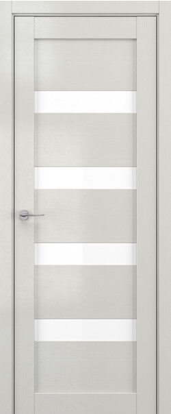 Межкомнатная дверь  DEFORM V V16, массив + МДФ, экошпон на основе ПВХ, 800*2000, Цвет: Крем вуд, Lacobel белый лак