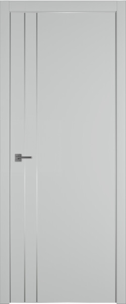 Межкомнатная дверь  Urban  2 V, МДФ + ХДФ, экошпон (полипропилен), 800*2000, Цвет: Steel, нет