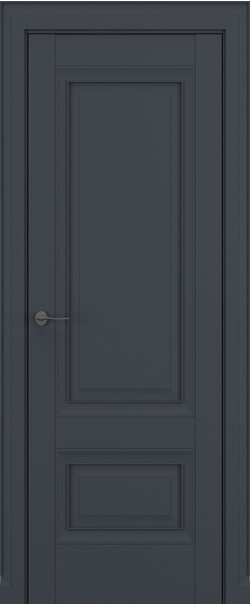 Межкомнатная дверь  Classic Baguette Турин ДГ Baguette B1, массив + МДФ, Полипропилен RENOLIT, 800*2000, Цвет: Графит Премьер Мат, нет