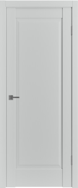 Межкомнатная дверь  Emalex ER1 ДГ, массив + МДФ, экошпон (полипропилен), 800*2000, Цвет: Steel, нет