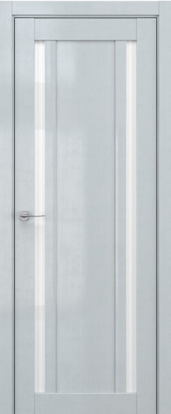 Межкомнатная дверь  DEFORM V V13, массив + МДФ, экошпон на основе ПВХ, 800*2000, Цвет: Грей вуд, Lacobel белый лак
