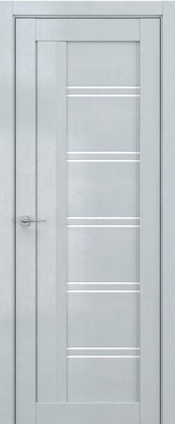 Межкомнатная дверь  DEFORM V V5, массив + МДФ, экошпон на основе ПВХ, 800*2000, Цвет: Грей вуд, Lacobel белый лак