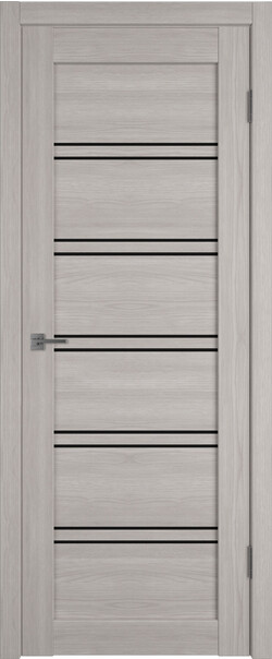 Межкомнатная дверь  Atum Pro  Х28 Black Gloss, массив + МДФ, экошпон+защитный лак, 800*2000, Цвет: Stone Oak, black gloss
