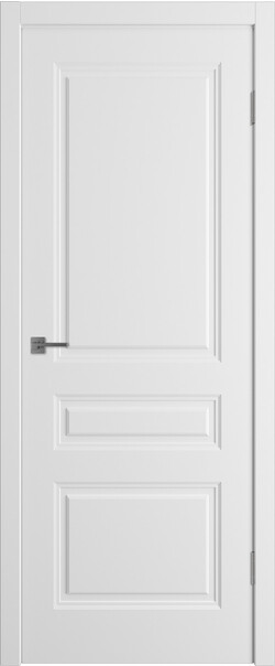 Межкомнатная дверь  Winter Норра 3 ДГ, массив + МДФ, эмаль, 800*2000, Цвет: Белая эмаль, нет