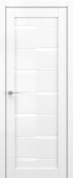 Межкомнатная дверь  DEFORM V V4, массив + МДФ, экошпон на основе ПВХ, 800*2000, Цвет: Вайт вуд, Lacobel белый лак