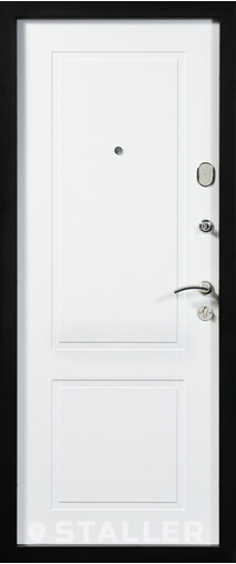 Входная дверь  Сталлер Бавария, 860*2050, 75 мм, внутри мдф 8мм, покрытие Экошпон, цвет ZB Белый