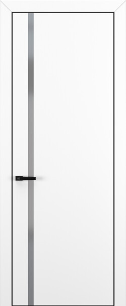 Межкомнатная дверь  Квалитет  К1, массив + МДФ, Полипропилен RENOLIT, 800*2000, Цвет: Белый матовый, Matelac Silver Grey
