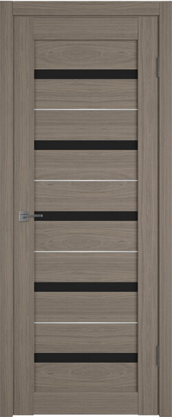 Межкомнатная дверь  Atum Pro  AL7 Black Gloss, массив + МДФ, экошпон+защитный лак, 800*2000, Цвет: Brun oak, black gloss