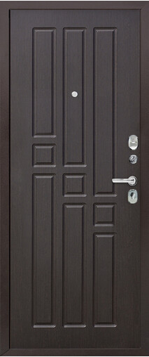 Входная дверь  Гарда  8 мм, 860*2050, 60 мм, внутри мдф, покрытие пвх, цвет Венге