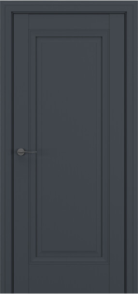 Межкомнатная дверь  Classic Baguette Неаполь ДГ Baguette B3, массив + МДФ, Полипропилен RENOLIT, 800*2000, Цвет: Графит Премьер Мат, нет