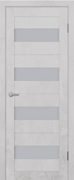 Межкомнатная дверь  STARK ST2 ДО, массив + МДФ, экошпон на основе ПВХ, 800*2000, Цвет: Бетон белый, мателюкс матовое