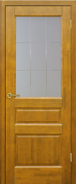 Межкомнатная дверь  Массив ольхи Венеция м. ДГ, массив ольхи, лак, 800*2000, Цвет: Медовый орех, нет