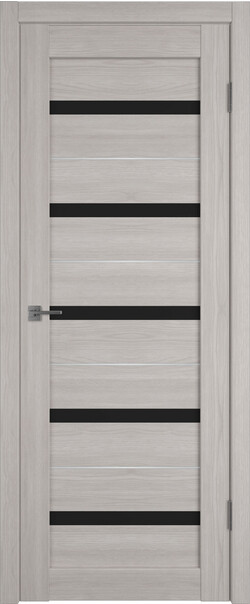 Межкомнатная дверь  Atum Pro  AL7 Black Gloss, массив + МДФ, экошпон+защитный лак, 800*2000, Цвет: Stone Oak, black gloss