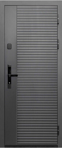 Входная дверь  Е-ТРЕЙД Тайга 10 см, 860*2050, 100 мм, снаружи мдф 10мм, покрытие пвх, Цвет Сатин графит