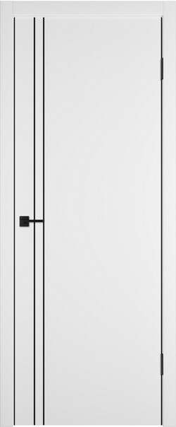 Межкомнатная дверь  Urban  2 V, МДФ + ХДФ, экошпон (полипропилен), 800*2000, Цвет: Ice