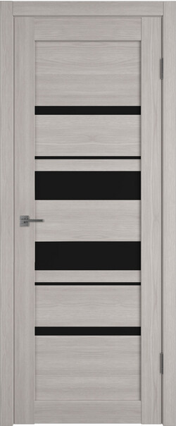 Межкомнатная дверь  Atum Pro  Х29 Black Gloss, массив + МДФ, экошпон+защитный лак, 800*2000, Цвет: Stone Oak, black gloss