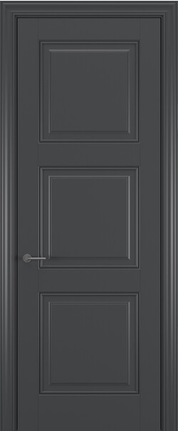 Межкомнатная дверь  АртКлассик Гранд ДГ ART Classic Прайм, массив + МДФ, Эмаль+лак, 800*2000, Цвет: Темно-серый, нет