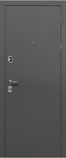 Входная дверь  Е-ТРЕЙД Тайга 9 см Царга, 860*2050, 90 мм, снаружи металл, покрытие полимерно-порошковое, Цвет Антик серебро