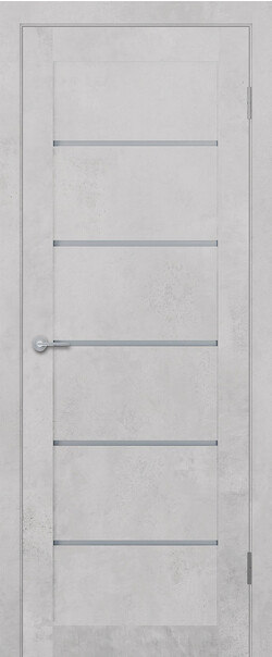 Межкомнатная дверь  STARK ST8 ДО, массив + МДФ, экошпон на основе ПВХ, 800*2000, Цвет: Бетон белый, мателюкс матовое