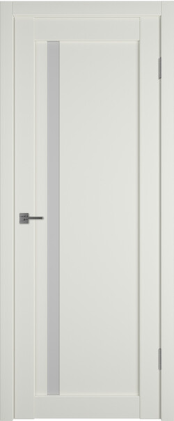 Межкомнатная дверь  Emalex E34 ДО, массив + МДФ, экошпон (полипропилен), 800*2000, Цвет: MidWhite, white cloud