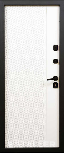 Входная дверь  Сталлер Акустика 2, 960*2050, нет мм, внутри мдф влагостойкий, покрытие Эмаль, цвет Эмаль белая RAL 9003