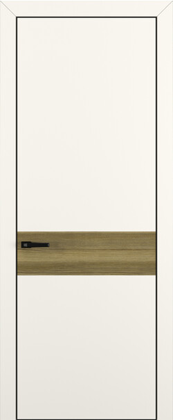 Межкомнатная дверь  Квалитет  К6, массив + МДФ, Полипропилен RENOLIT, 800*2000, Цвет: Молочный матовый, Вставка Дуб серый