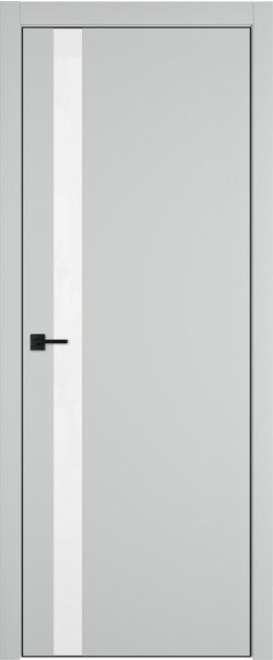 Межкомнатная дверь  Urban  1 SV, МДФ + ХДФ, экошпон (полипропилен), 800*2000, Цвет: Steel, Lacobel белый лак
