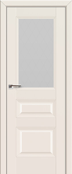 Межкомнатная дверь  PROFILDOORS, U 67U, массив + МДФ, unilack, 800*2000, Цвет: Магнолия сатинат, мателюкс матовое ромб