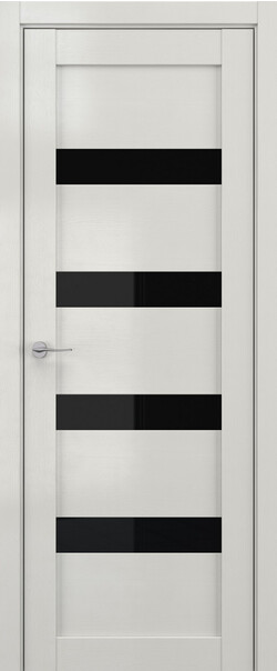 Межкомнатная дверь  DEFORM V V16, массив + МДФ, экошпон на основе ПВХ, 800*2000, Цвет: Крем вуд, Lacobel черный лак