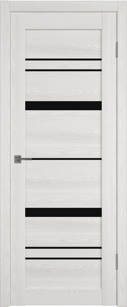 Межкомнатная дверь  Atum Pro  Х25 Black Gloss, массив + МДФ, экошпон+защитный лак, 800*2000, Цвет: Bianco Р, black gloss