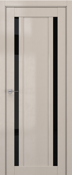 Межкомнатная дверь  DEFORM V V13, массив + МДФ, экошпон на основе ПВХ, 800*2000, Цвет: Стоун вуд, Lacobel черный лак