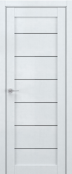 Межкомнатная дверь  DEFORM V V7, массив + МДФ, экошпон на основе ПВХ, 800*2000, Цвет: Скай вуд, Lacobel черный лак