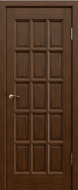 Межкомнатная дверь  Массив ольхи Шарден ДГ, массив ольхи, лак, 800*2000, Цвет: Античный орех, нет