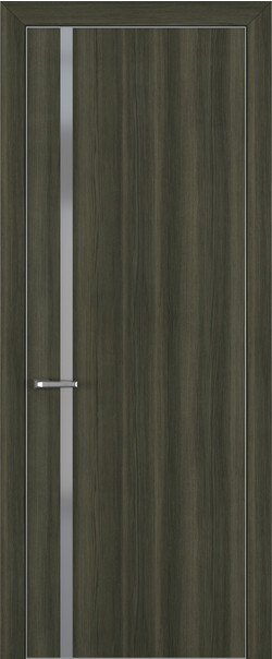Межкомнатная дверь  Квалитет  К1, массив + МДФ, Toppan, 800*2000, Цвет: Дуб темный, Matelac Silver Grey