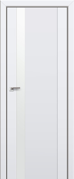 Межкомнатная дверь  PROFILDOORS, U 62U, массив + МДФ, unilack, 800*2000, Цвет: Аляска, Lacobel белый лак
