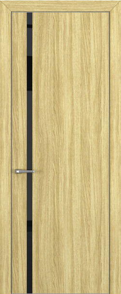 Межкомнатная дверь  Квалитет  К1, массив + МДФ, Toppan, 800*2000, Цвет: Дуб натуральный, Lacobel Black Classic